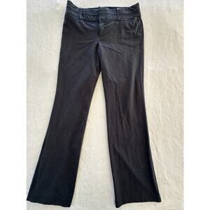 AB STUDIO waist elastic band gray charcoal pant women size 8‎